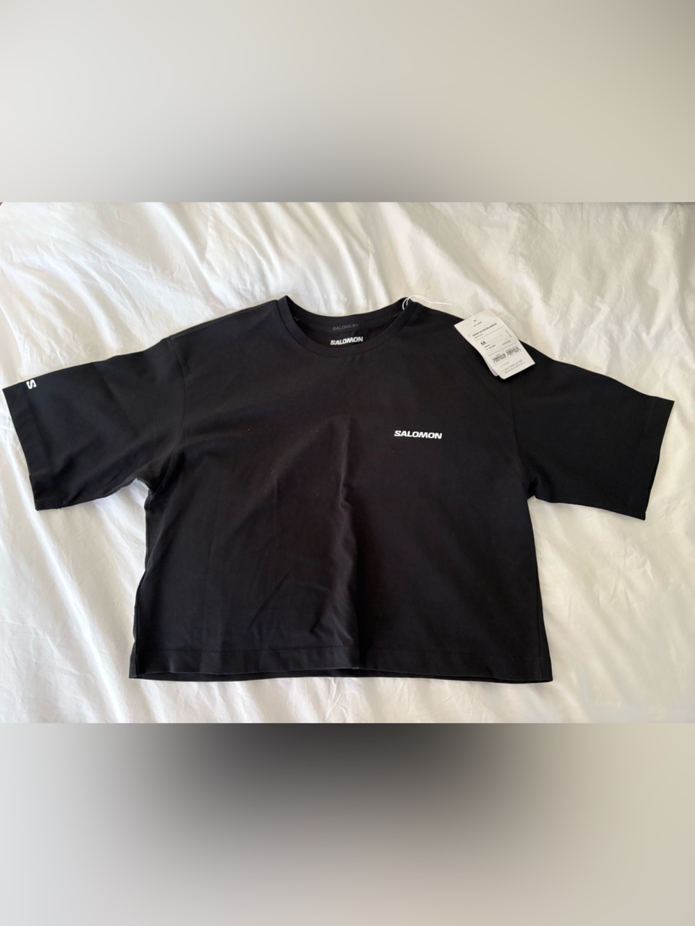 Salomon Black Short-Sleeve Tee with White Logo